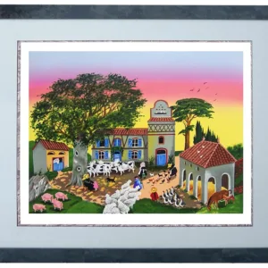 Lithographie la ferme sérénité prospérité - Chin Meng
