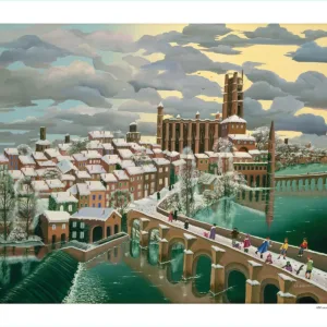 Reproduction Albi sou sous la neige de Mady