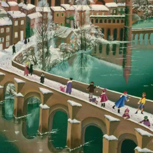 Reproduction Albi sou sous la neige de Mady