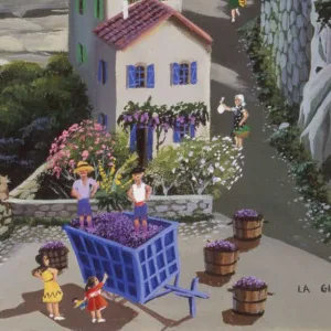 Zoom de la reproduction du tableau de Mievre de Mady de la Giraudière