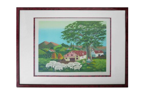 LithographieLe Pays Basque - Chin Meng