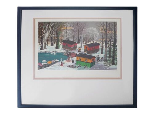 Lithographie le repos du Cirque - Chin Meng